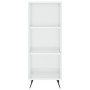 Aparador alto madera contrachapada blanco brillo 34,5x34x180 cm de vidaXL, Aparadores - Ref: Foro24-3198955, Precio: 95,18 €,...