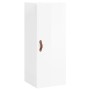 Aparador alto madera contrachapada blanco brillo 34,5x34x180 cm de vidaXL, Aparadores - Ref: Foro24-3198955, Precio: 95,18 €,...