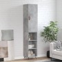 Aparador de madera contrachapada gris hormigón 34,5x34x180 cm de vidaXL, Aparadores - Ref: Foro24-3198957, Precio: 88,71 €, D...