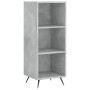 Aparador de madera contrachapada gris hormigón 34,5x34x180 cm de vidaXL, Aparadores - Ref: Foro24-3198957, Precio: 88,71 €, D...