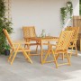 Silla de Jardín 4 pcs Marrón 57 x 72 x 109 cm en Sillas de jardín | Comprar online en Foru.es