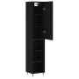 Aparador de madera contrachapada negro 34,5x34x180 cm von vidaXL, Sideboards - Ref: Foro24-3198962, Preis: 85,58 €, Rabatt: %