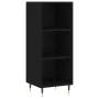 Aparador de madera contrachapada negro 34,5x34x180 cm von vidaXL, Sideboards - Ref: Foro24-3198962, Preis: 85,58 €, Rabatt: %