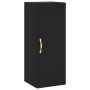 Aparador de madera contrachapada negro 34,5x34x180 cm de vidaXL, Aparadores - Ref: Foro24-3198962, Precio: 86,79 €, Descuento: %
