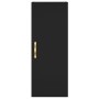Aparador de madera contrachapada negro 34,5x34x180 cm de vidaXL, Aparadores - Ref: Foro24-3198962, Precio: 86,79 €, Descuento: %