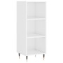 Aparador alto madera contrachapada blanco brillo 34,5x34x180 cm de vidaXL, Aparadores - Ref: Foro24-3198963, Precio: 92,66 €,...