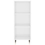 Aparador alto madera contrachapada blanco brillo 34,5x34x180 cm de vidaXL, Aparadores - Ref: Foro24-3198963, Precio: 92,66 €,...