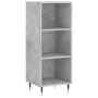 Aparador de madera contrachapada gris hormigón 34,5x34x180 cm de vidaXL, Aparadores - Ref: Foro24-3198965, Precio: 85,28 €, D...