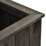 Arriate de madera maciza de pino gris oscuro 74x32x30 cm en Macetas y jardineras | Comprar online en Foru.es