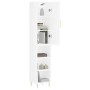 Aparador alto madera contrachapada blanco brillo 34,5x34x180 cm de vidaXL, Aparadores - Ref: Foro24-3198971, Precio: 91,80 €,...