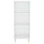 Aparador alto madera contrachapada blanco brillo 34,5x34x180 cm de vidaXL, Aparadores - Ref: Foro24-3198971, Precio: 91,80 €,...