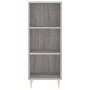 Aparador alto madera contrachapada gris Sonoma 34,5x34x180 cm de vidaXL, Aparadores - Ref: Foro24-3198975, Precio: 86,62 €, D...
