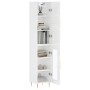 Aparador alto madera contrachapada blanco brillo 34,5x34x180 cm de vidaXL, Aparadores - Ref: Foro24-3199035, Precio: 103,49 €...
