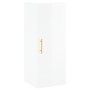 Aparador alto madera contrachapada blanco brillo 34,5x34x180 cm de vidaXL, Aparadores - Ref: Foro24-3199035, Precio: 103,49 €...
