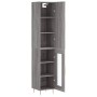 Aparador alto madera contrachapada gris Sonoma 34,5x34x180 cm de vidaXL, Aparadores - Ref: Foro24-3199039, Precio: 98,30 €, D...