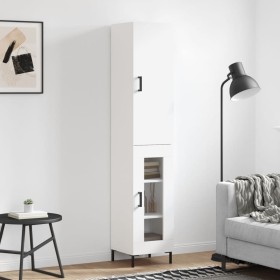 Aparador alto madera contrachapada blanco 34,5x34x180 cm de vidaXL, Aparadores - Ref: Foro24-3199041, Precio: 104,94 €, Descu...