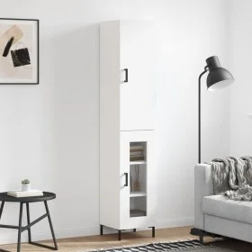 Aparador alto madera contrachapada blanco 34,5x34x180 cm de vidaXL, Aparadores - Ref: Foro24-3199041, Precio: 104,80 €, Descu...
