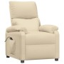 Sillón reclinable eléctrico de tela crema de vidaXL, Sillones - Ref: Foro24-3073822, Precio: 227,12 €, Descuento: %