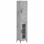 Aparador de madera contrachapada gris hormigón 34,5x34x180 cm de vidaXL, Aparadores - Ref: Foro24-3199045, Precio: 98,55 €, D...