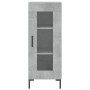 Aparador de madera contrachapada gris hormigón 34,5x34x180 cm de vidaXL, Aparadores - Ref: Foro24-3199045, Precio: 98,55 €, D...