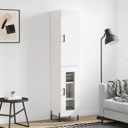 Aparador alto madera contrachapada blanco 34,5x34x180 cm von vidaXL, Sideboards - Ref: Foro24-3199049, Preis: 111,60 €, Rabat...