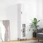 Aparador alto madera contrachapada blanco brillo 34,5x34x180 cm de vidaXL, Aparadores - Ref: Foro24-3199059, Precio: 115,41 €...