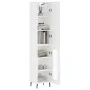 Aparador alto madera contrachapada blanco brillo 34,5x34x180 cm de vidaXL, Aparadores - Ref: Foro24-3199059, Precio: 115,41 €...