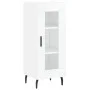 Aparador alto madera contrachapada blanco brillo 34,5x34x180 cm de vidaXL, Aparadores - Ref: Foro24-3199059, Precio: 115,41 €...