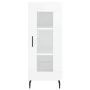 Aparador alto madera contrachapada blanco brillo 34,5x34x180 cm de vidaXL, Aparadores - Ref: Foro24-3199059, Precio: 115,41 €...