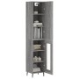 Aparador alto madera contrachapada gris Sonoma 34,5x34x180 cm de vidaXL, Aparadores - Ref: Foro24-3199063, Precio: 109,72 €, ...