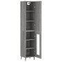 Aparador alto madera contrachapada gris Sonoma 34,5x34x180 cm de vidaXL, Aparadores - Ref: Foro24-3199063, Precio: 109,72 €, ...