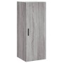 Aparador alto madera contrachapada gris Sonoma 34,5x34x180 cm de vidaXL, Aparadores - Ref: Foro24-3199063, Precio: 109,72 €, ...