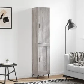 Aparador alto madera contrachapada gris Sonoma 34,5x34x180 cm de vidaXL, Aparadores - Ref: Foro24-3199127, Precio: 109,48 €, ...