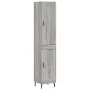 Tall Sonoma gray plywood sideboard 34.5x34x180 cm by vidaXL, Sideboards - Ref: Foro24-3199127, Price: 109,48 €, Discount: %