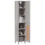 Tall Sonoma gray plywood sideboard 34.5x34x180 cm by vidaXL, Sideboards - Ref: Foro24-3199127, Price: 109,48 €, Discount: %