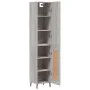 Tall Sonoma gray plywood sideboard 34.5x34x180 cm by vidaXL, Sideboards - Ref: Foro24-3199127, Price: 109,48 €, Discount: %