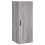Tall Sonoma gray plywood sideboard 34.5x34x180 cm by vidaXL, Sideboards - Ref: Foro24-3199127, Price: 109,48 €, Discount: %