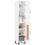Aparador alto madera contrachapada blanco 34,5x34x180 cm de vidaXL, Aparadores - Ref: Foro24-3199129, Precio: 107,56 €, Descu...