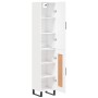 Aparador alto madera contrachapada blanco 34,5x34x180 cm de vidaXL, Aparadores - Ref: Foro24-3199129, Precio: 107,56 €, Descu...