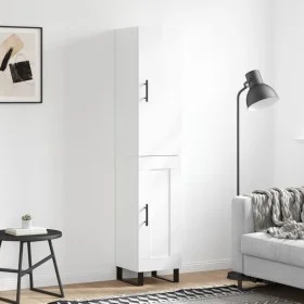 High glossy white plywood sideboard 34.5x34x180 cm by vidaXL, Sideboards - Ref: Foro24-3199131, Price: 114,31 €, Discount: %
