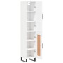 Aparador alto madera contrachapada blanco brillo 34,5x34x180 cm de vidaXL, Aparadores - Ref: Foro24-3199131, Precio: 115,74 €...