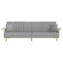 Sofá cama con reposabrazos tela gris claro de vidaXL, Sofás - Ref: Foro24-351887, Precio: 310,35 €, Descuento: %