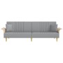 Sofá cama con reposabrazos tela gris claro de vidaXL, Sofás - Ref: Foro24-351887, Precio: 297,64 €, Descuento: %