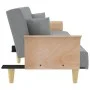 Sofá cama con reposabrazos tela gris claro de vidaXL, Sofás - Ref: Foro24-351887, Precio: 310,35 €, Descuento: %