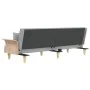 Sofá cama con reposabrazos tela gris claro de vidaXL, Sofás - Ref: Foro24-351887, Precio: 310,35 €, Descuento: %
