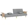 Sofá cama con reposabrazos tela gris claro de vidaXL, Sofás - Ref: Foro24-351887, Precio: 310,35 €, Descuento: %
