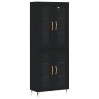 Aparador alto madera contrachapada negro 69,5x34x180 cm de vidaXL, Aparadores - Ref: Foro24-3198258, Precio: 179,50 €, Descue...
