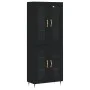 Aparador alto madera contrachapada negro 69,5x34x180 cm von vidaXL, Sideboards - Ref: Foro24-3198258, Preis: 174,16 €, Rabatt: %
