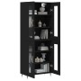 Aparador alto madera contrachapada negro 69,5x34x180 cm de vidaXL, Aparadores - Ref: Foro24-3198258, Precio: 179,50 €, Descue...