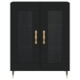 Aparador alto madera contrachapada negro 69,5x34x180 cm de vidaXL, Aparadores - Ref: Foro24-3198258, Precio: 179,50 €, Descue...
